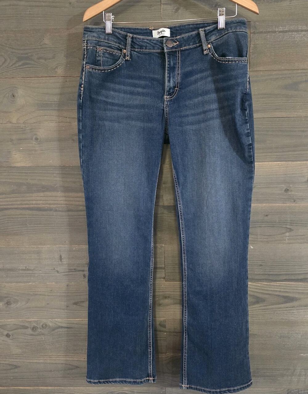 Wrangler Retro Mae Bootcut Jeans Womens 11/31x32 Mid Rise Heidi Stretch EUC